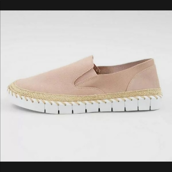 CREVO BLUSH PINK SKYLA SUEDE LEATHER SLIP ON SHOES SIZE 9 - Picture 5 of 7
